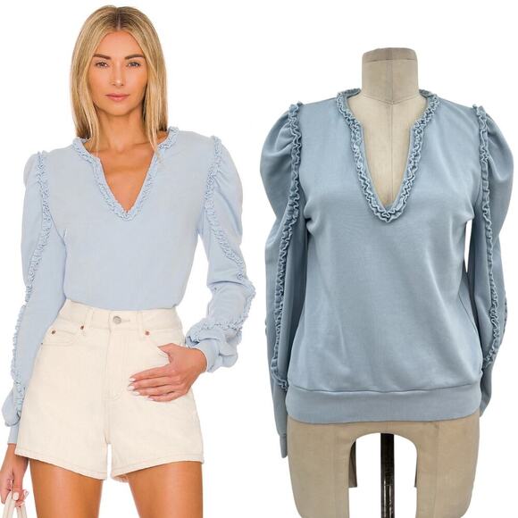 Generation Love Evelyn Sweater Sweatshirt Light Blue Size Small - Picture 1 of 13